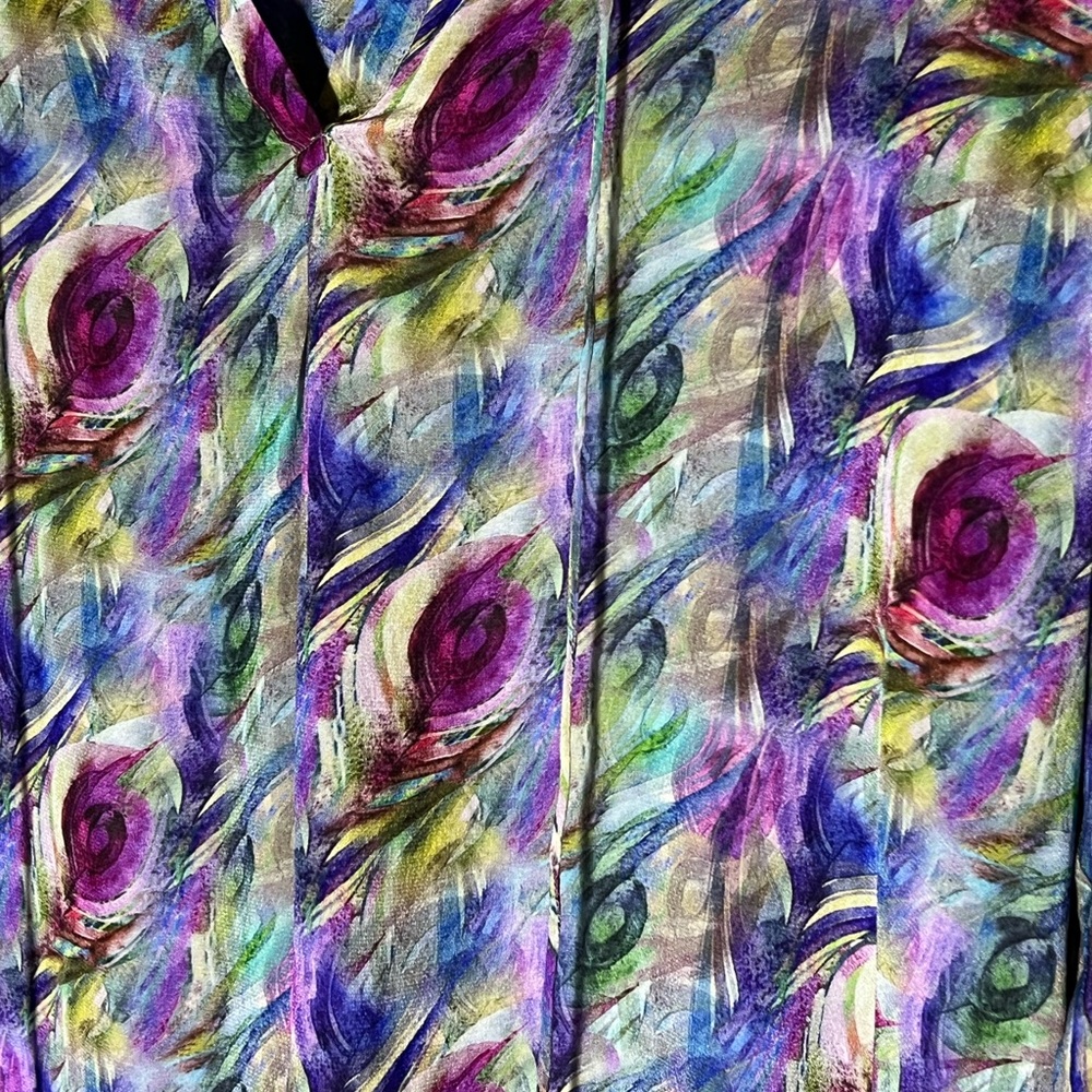 Colorful Abstract Women's Top - Picture 4 of 11